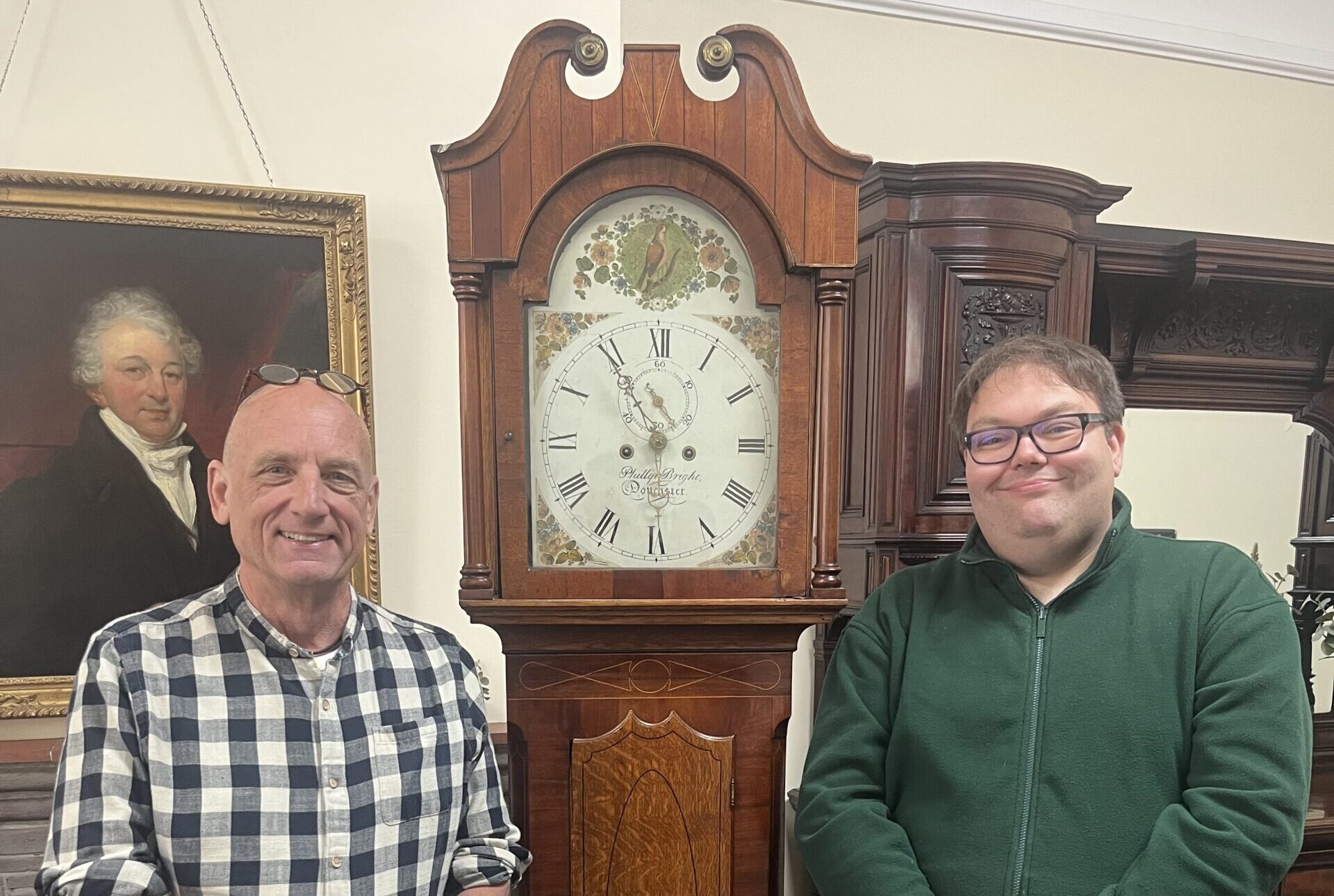 The Repair Shop on the Road expert, Steve Fletcher, with Simon Tacey, a former pupil at Doncaster School for the Deaf and current member of staff at the Trust’s Aspire to Be service.